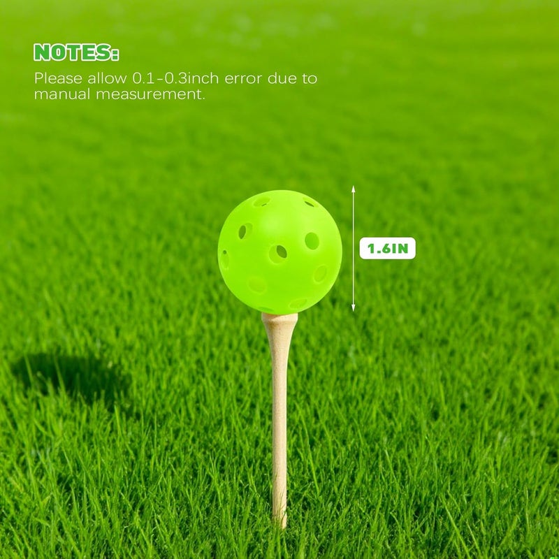Bac-kitchen Plastic Golf Balls Practice Limited Flight Golf Training Ball Hollow Swing Practice Indoor Golf Balls with Mesh Drawstring Bag for Backyard Driving Range or Outdoor - Image 2